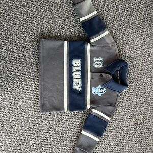 Kids Long Sleeve Shirt - Gray and Blue